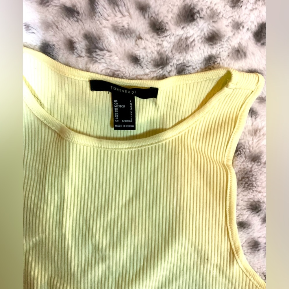 Forever 21 Ribbed Racerback bodysuit L - Picture 3 of 3
